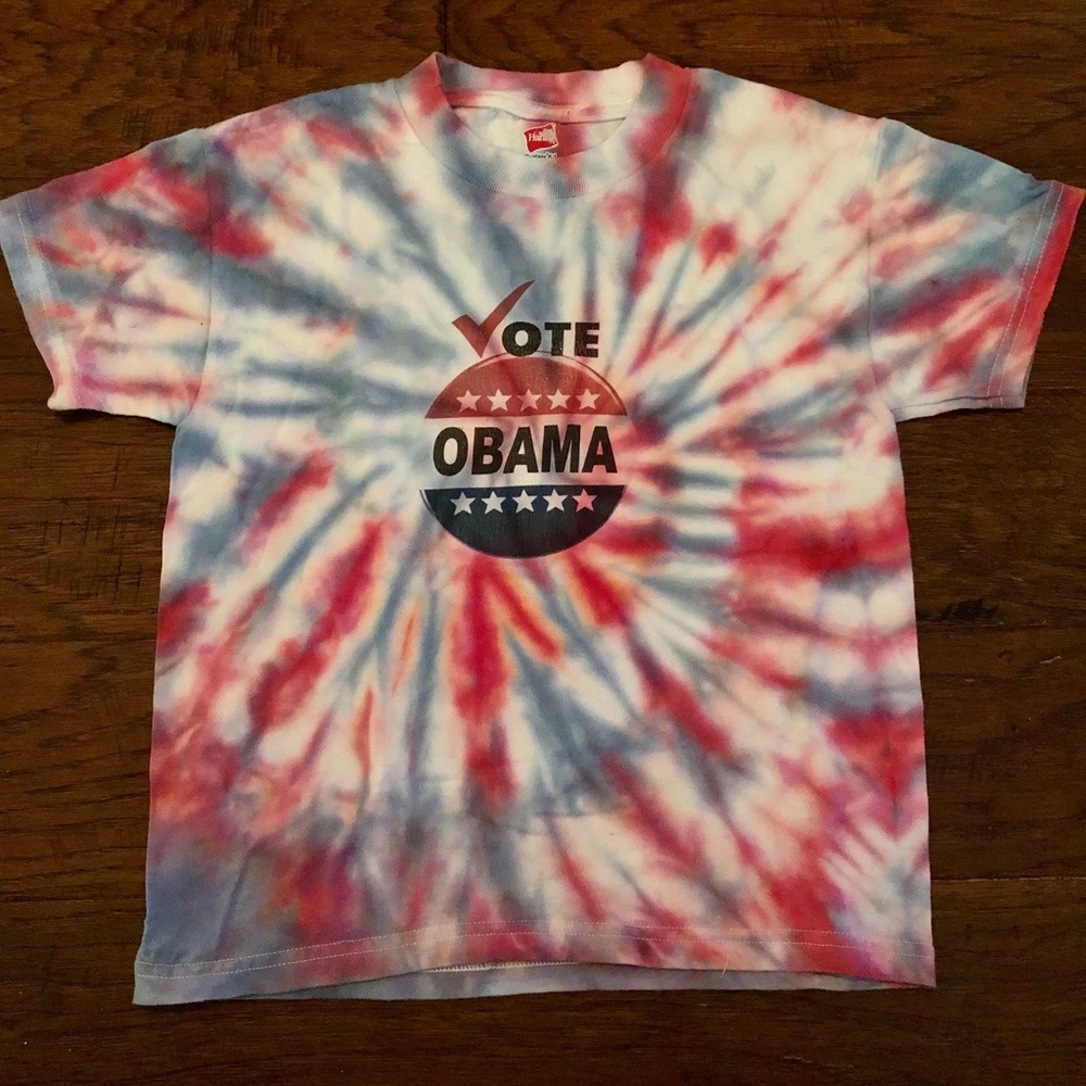 Tie Dye vintage Vote Obama children’s T-shirt
